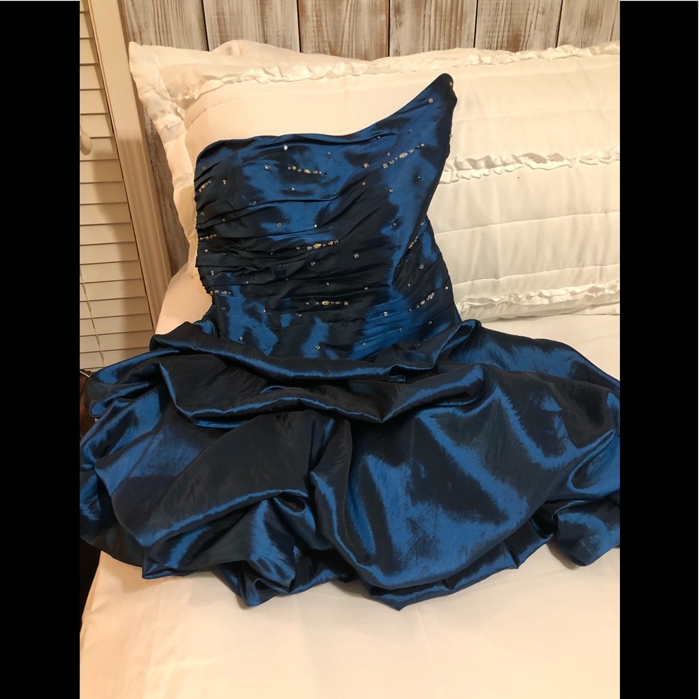 Iridescent Dark Blue Dress.